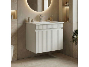 Szafka pod umywalkę „Tivoli 65” – 65 x 45 x 57 cm – matowa biel 2