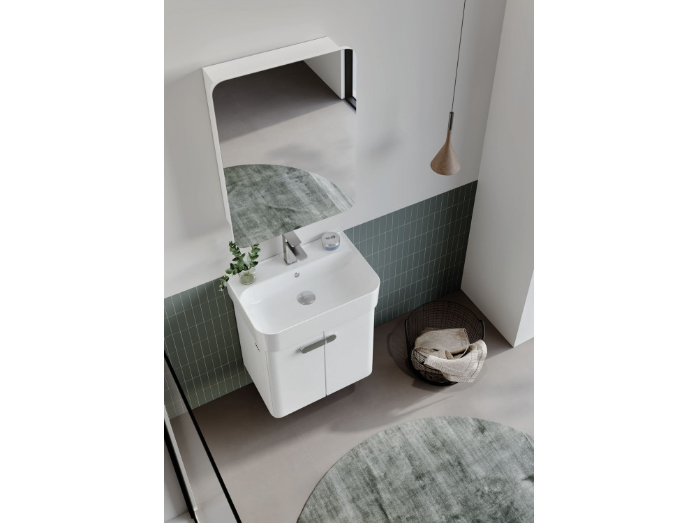 Szafka pod umywalkę „Orbit 55” – 55 x 38 x 62 cm – biała