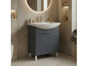 Szafka pod umywalkę „Purus 65” – 65 x 50 x 83 cm – matowy antracyt 2