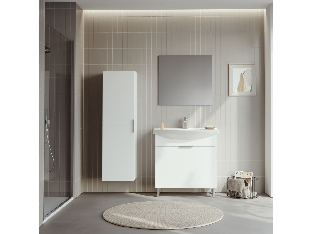 Szafka pod umywalkę „Purus 80” – 80 x 50 x 83 cm – biała