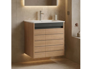 Szafka pod umywalkę „Ricato 60” – 61 x 47 x 62 cm – orzech 2