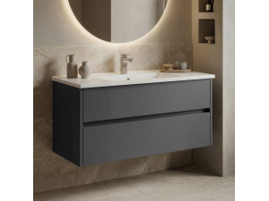 Szafka pod umywalkę „Side 100 v3” – 100 x 45 x 52 cm – matowy antracyt 2
