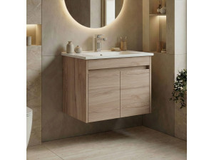 Szafka pod umywalkę „Side 65 v2” – 65 x 45 x 52 cm – dąb 2