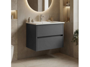 Szafka pod umywalkę „Side 65 v2” – 65 x 45 x 52 cm – matowy antracyt 2