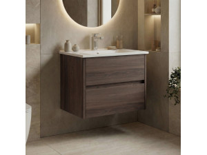 Szafka pod umywalkę „Side 65 v2” – 65 x 45 x 52 cm – ciemny orzech 2