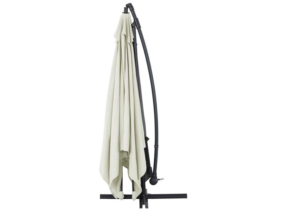 Parasol ogrodowy "Ilios 3" z wysięgnikiem - Aluminium - Kwadratowy -  3 x3 m - Ecru
