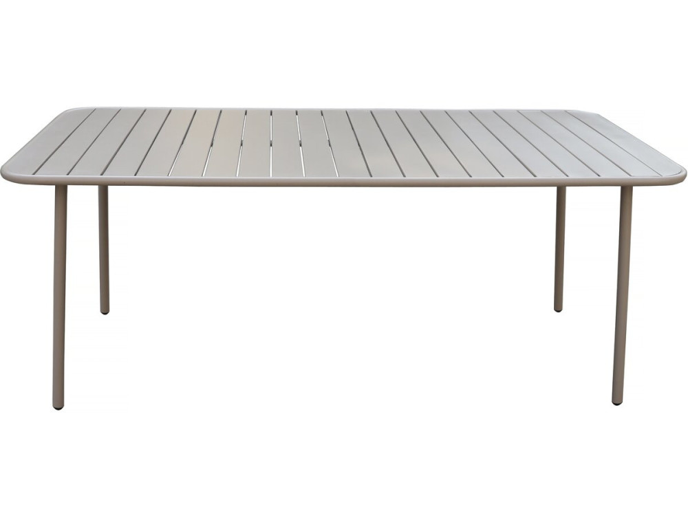 Stół ogrodowy metalowy "Bilbao" - 180 x 90 x 71 cm - Taupe