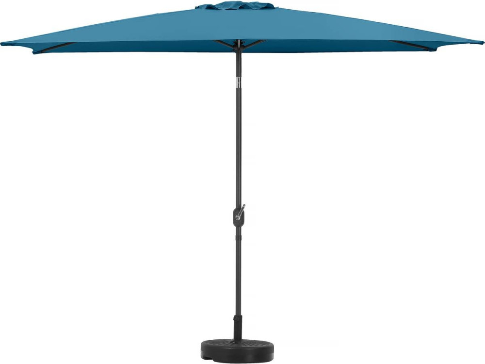 Parasol ogrodowy Sol 2" - Prostokąt - 2 x 3 m - Niebieski + Statecznik w zestawie