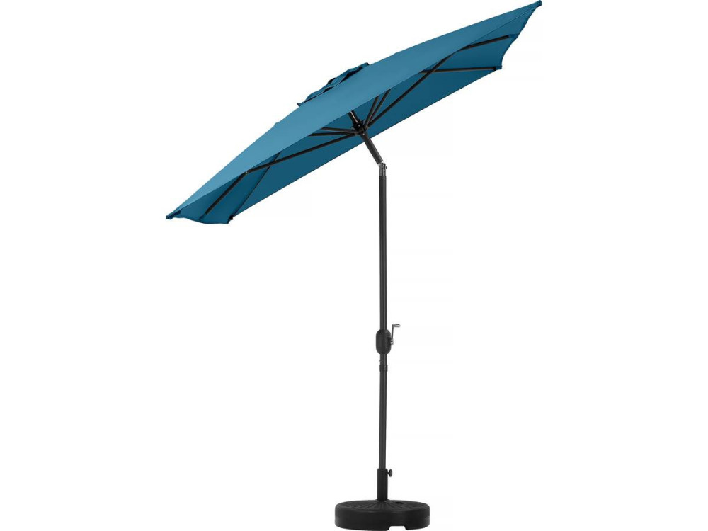 Parasol ogrodowy Sol 2" - Prostokąt - 2 x 3 m - Niebieski + Statecznik w zestawie
