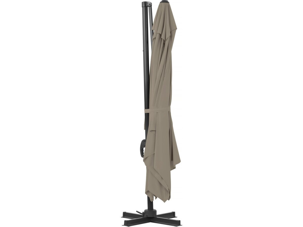 Parasol ogrodowy aluminiowy Sky 4 Cantilever - 3 x 4 m - Taupe - z pokrowcem ochronnym