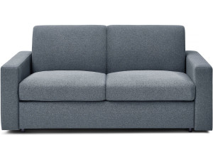 Sofa rozkładana "Diana" express, materiałowa - łóżko 120 cm - 2 miejsca - szara