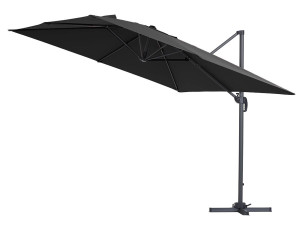 Parasol ogrodowy „Sun 3” - Z aluminium - Kwadratowy - 3 x 3 m - Czarny 2