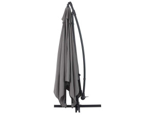 Parasol ogrodowy "Ilios 3" z wysięgnikiem - Aluminium - Kwadratowy -  3 x3 m - Szary 2