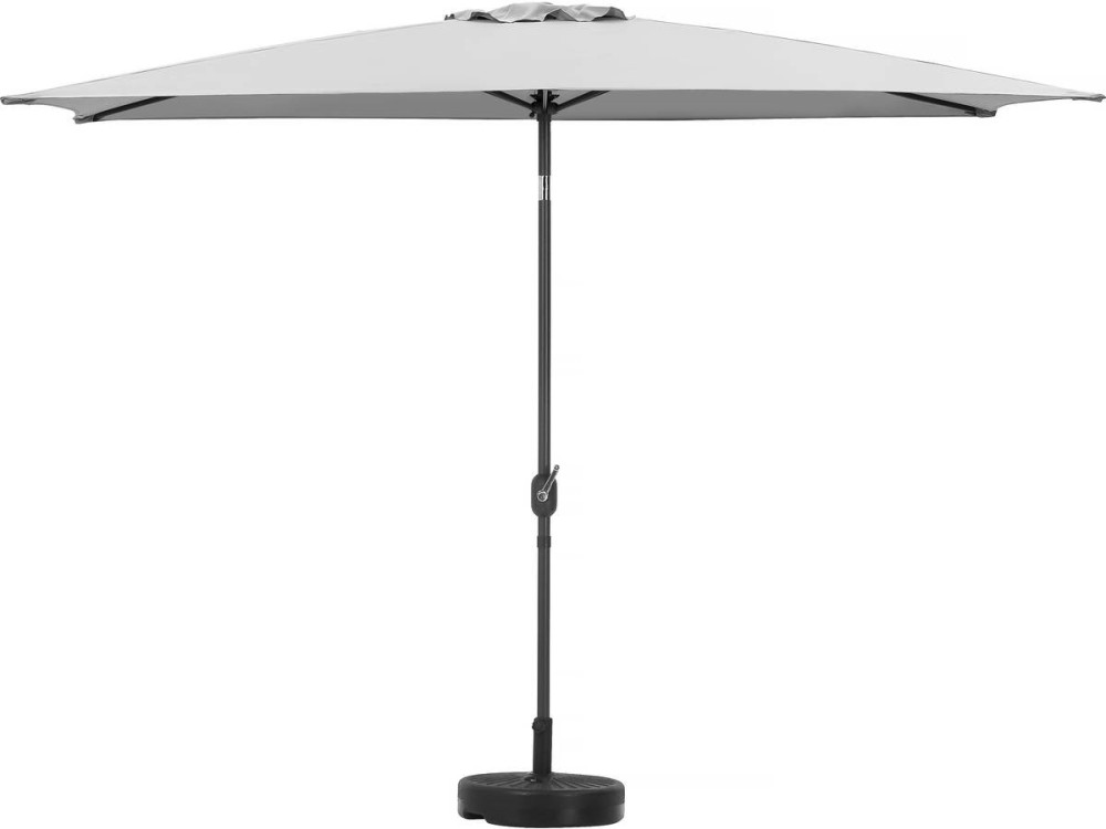 Parasol ogrodowy Sol 2" - Prostokąt - 2 x 3 m - Szary + Balast w zestawie