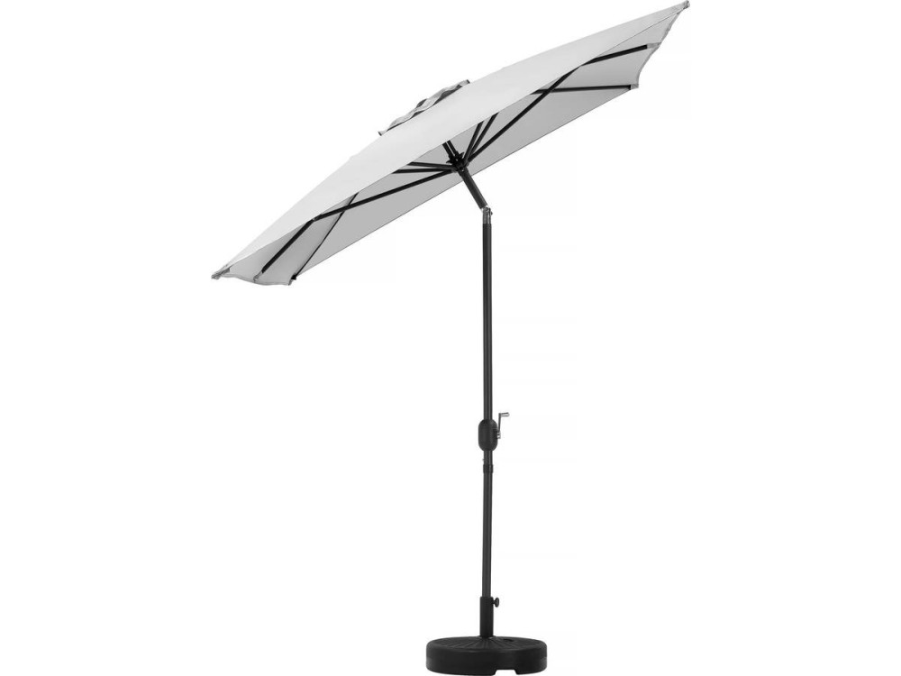 Parasol ogrodowy Sol 2" - Prostokąt - 2 x 3 m - Szary + Balast w zestawie