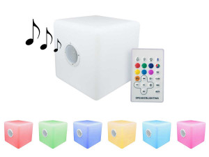 Dźwiękowe oświetlenie ogrodowe LED Bluetooth „Cuba 1” - 40 x 40 cm