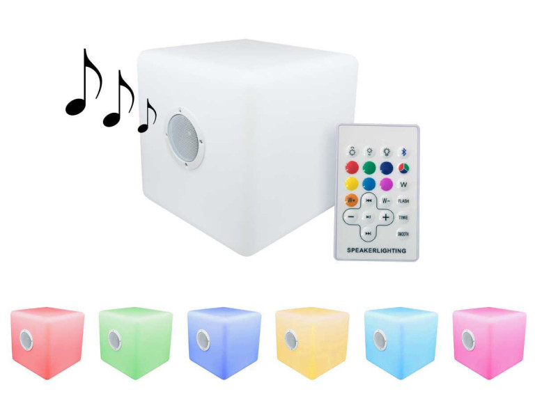 Dźwiękowe oświetlenie ogrodowe LED Bluetooth „Cuba 1” - 40 x 40 cm