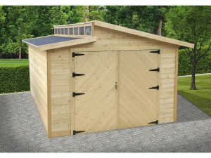 Garaż drewniany "Torino" - 20,88 m2 - 3,64 x 5,74 x 2,92 m - 28 mm 2