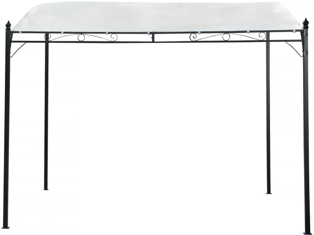 Pochylona metalowa pergola - 3 x 2,5 m - Beżowy