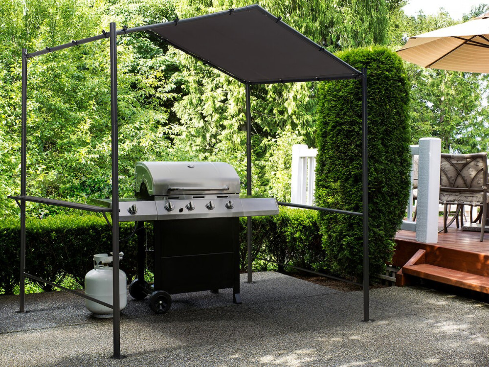 Pergola altanowa do grilla - 277 x 149 cm - Antracyt