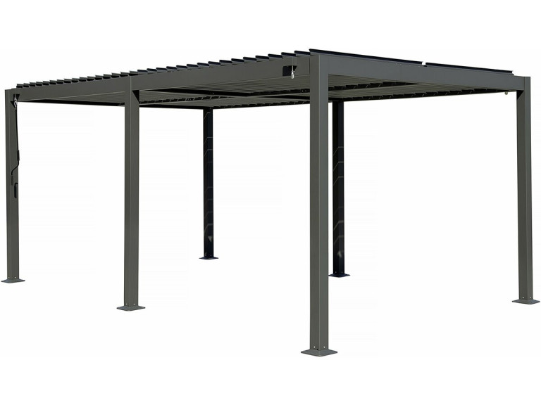 Samonośna aluminiowa pergola bioklimatyczna "Kensington" - 3 x 5 m - Szary