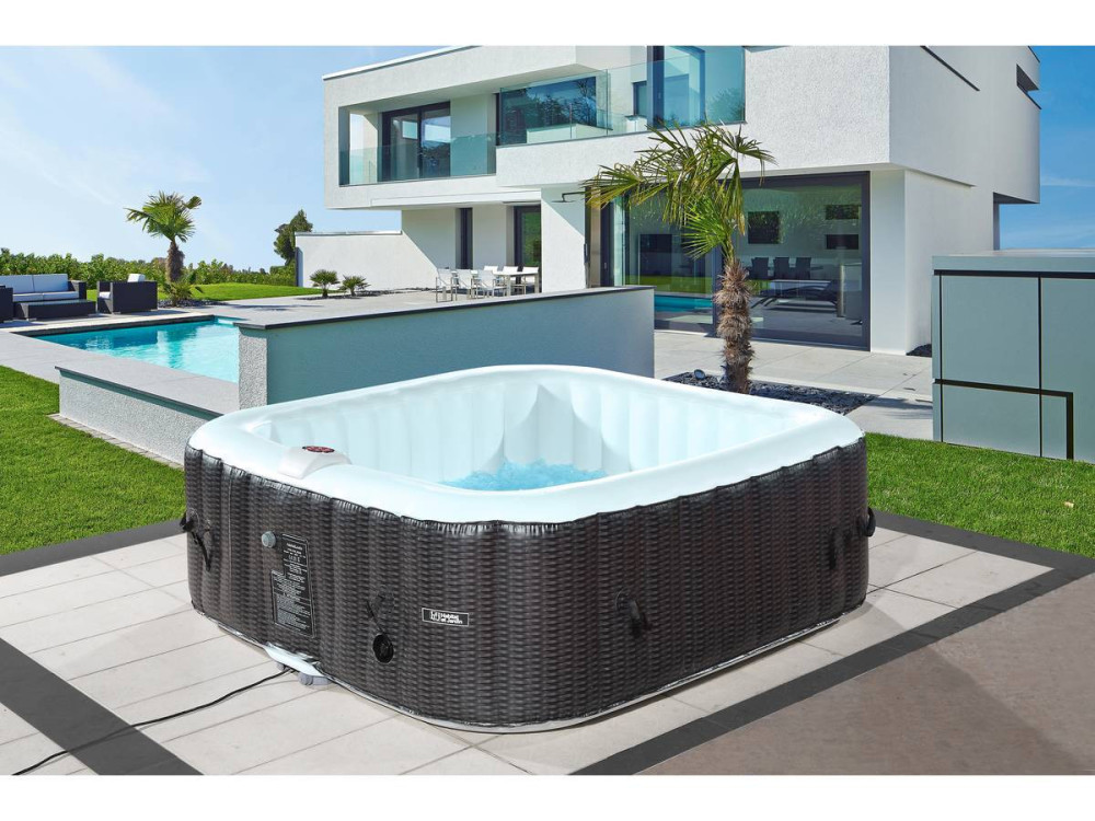 Nadmuchiwane SPA Nice z PVC - 6 miejsc  - Brązowy/kremowy