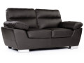 Kanapa z ekoskóry/PVC "Dallas" - 169 x 88 x 90 cm - 2 miejsca - Czekoladowa