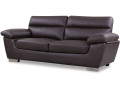 Kanapa z ekoskóry/PVC "Dallas" - 210 x 88 x 90 cm - 3 miejsca - Czekoladowa