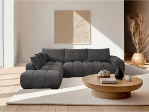 Sofa narożna "Monceau" - 3-osobowa - Szara 2