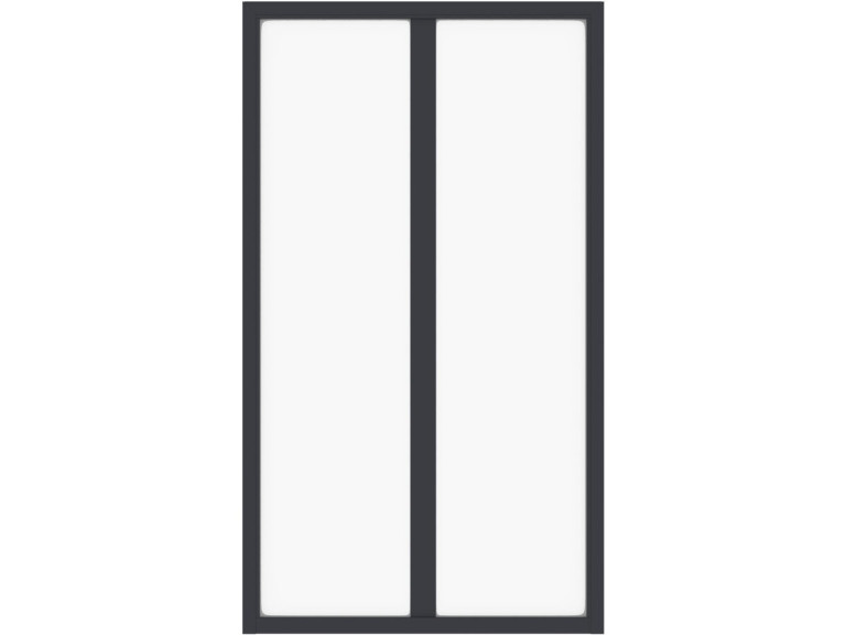 Aluminiowa osłona szklana do pracowni „Panorama” – 60 x 105 cm – czarna