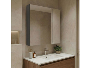 Szafka łazienkowa z lustrem „Nuvola 60 v2” – 66 x 16 x 60 cm – antracyt 2