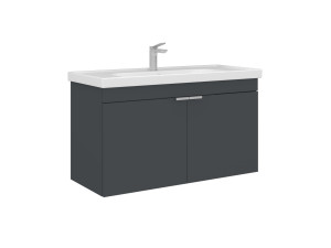 Szafka pod umywalkę „Desna 100” – 100 x 45 x 58 cm – matowy antracyt