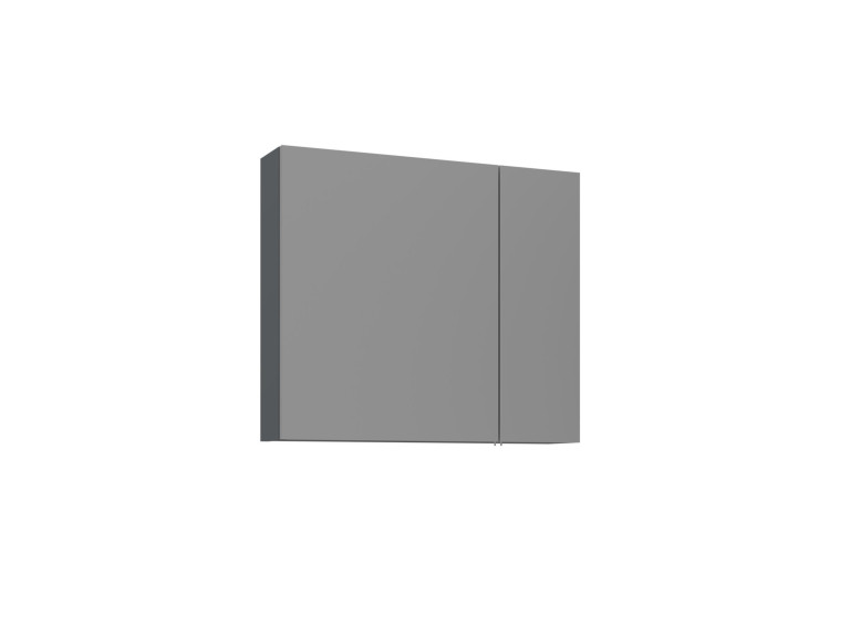 Szafka łazienkowa z lustrem „Bari 80” – 75 x 16 x 66 cm – matowy antracyt