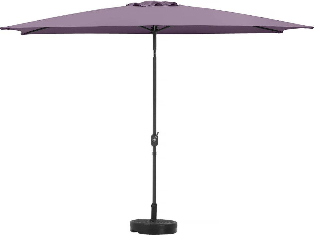 Parasol ogrodowy Sol 2" - Prostokąt - 2 x 3 m - Fioletowy + balast w zestawie