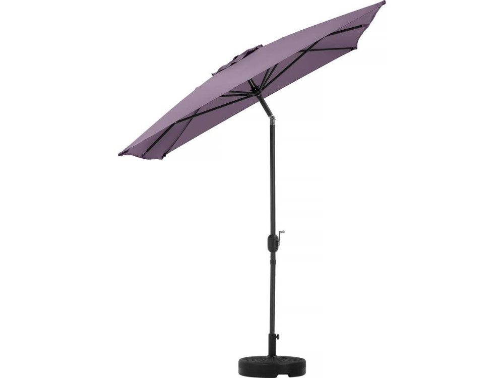 Parasol ogrodowy Sol 2" - Prostokąt - 2 x 3 m - Fioletowy + balast w zestawie