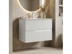 Szafka pod umywalkę „Moonlight 70 v2” – 71 x 51 x 51 cm – matowa biel 2