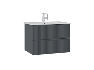 Szafka pod umywalkę „Moonlight 70 v2” – 71 x 51 x 51 cm – matowy antracyt