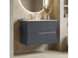 Szafka pod umywalkę „Moonlight 70 v2” – 71 x 51 x 51 cm – matowy antracyt 2