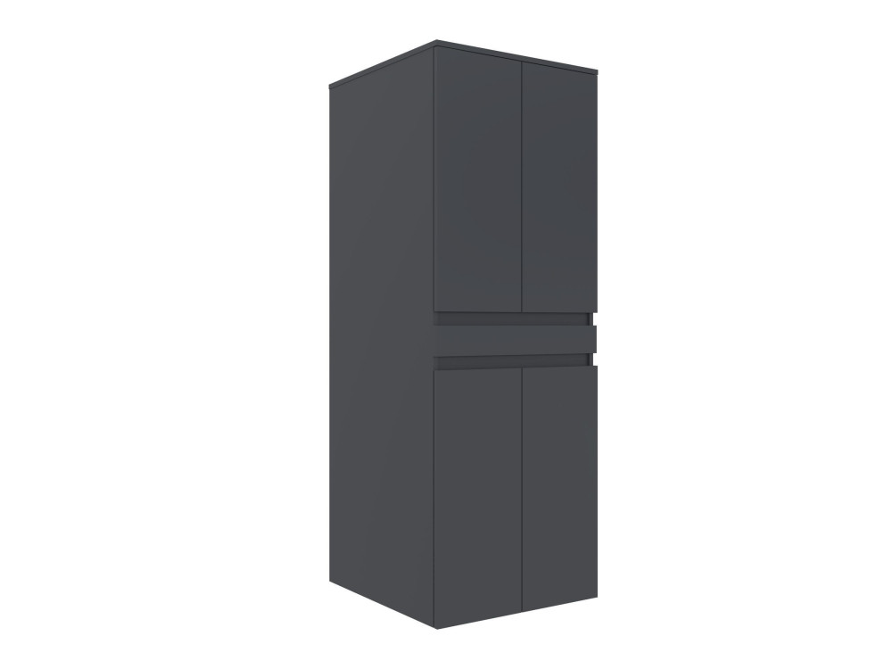 Szafka pod pralkę „Neve 70” – 70 x 73 x 193 cm – matowy antracyt