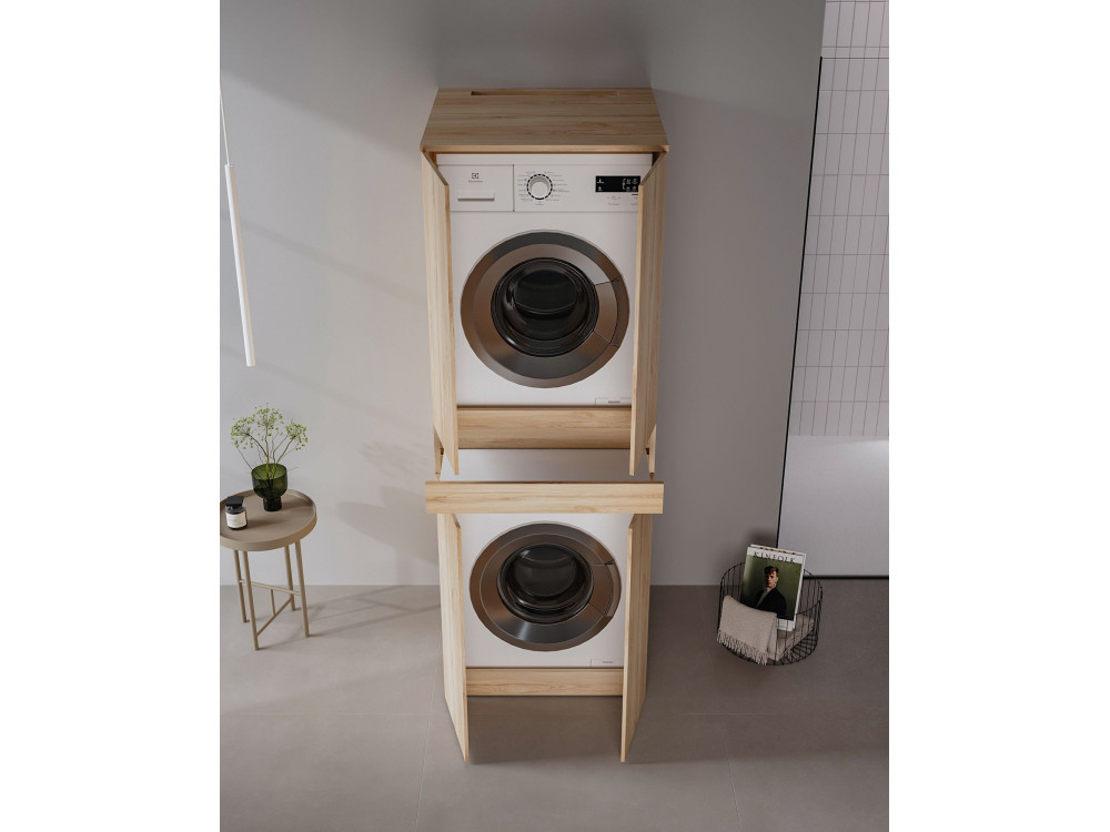 Szafka pod pralkę „Neve 70” – 70 x 73 x 193 cm – dąb