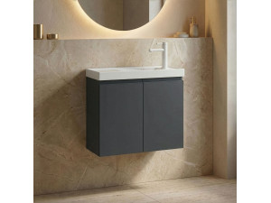 Szafka pod umywalkę „Ferla 60” – 60 x 22 x 50 cm – matowy antracyt 2
