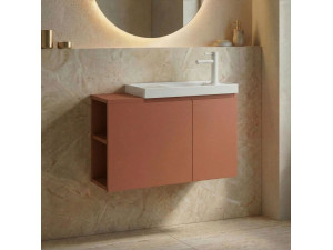 Szafka pod umywalkę „Ferla 80” – 80 x 22 x 45 cm – kolor Matte Cinnamon 2