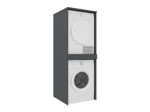 Szafka pod pralkę „Linfa 70” – 70 x 73 x 193 cm – matowy antracyt