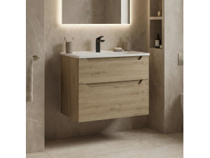 Szafka pod umywalkę „Messina 65 v2” – 65 x 45 x 55 cm – dąb 2
