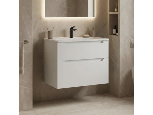 Szafka pod umywalkę „Messina 65 v2” – 65 x 45 x 55 cm – matowa biel 2