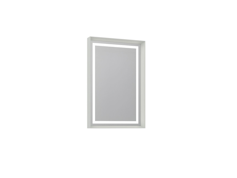Dekoracyjne lustro drewniane „Craft 60 x 90 v2” – 60 x 10 x 90 cm – matowy kolor kaszmiru