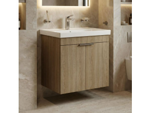 Szafka pod umywalkę „Desna 60” – 60 x 45 x 58 cm – dąb Sonomo 2