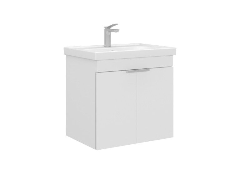 Szafka pod umywalkę „Desna 60” – 60 x 45 x 58 cm – matowa biel