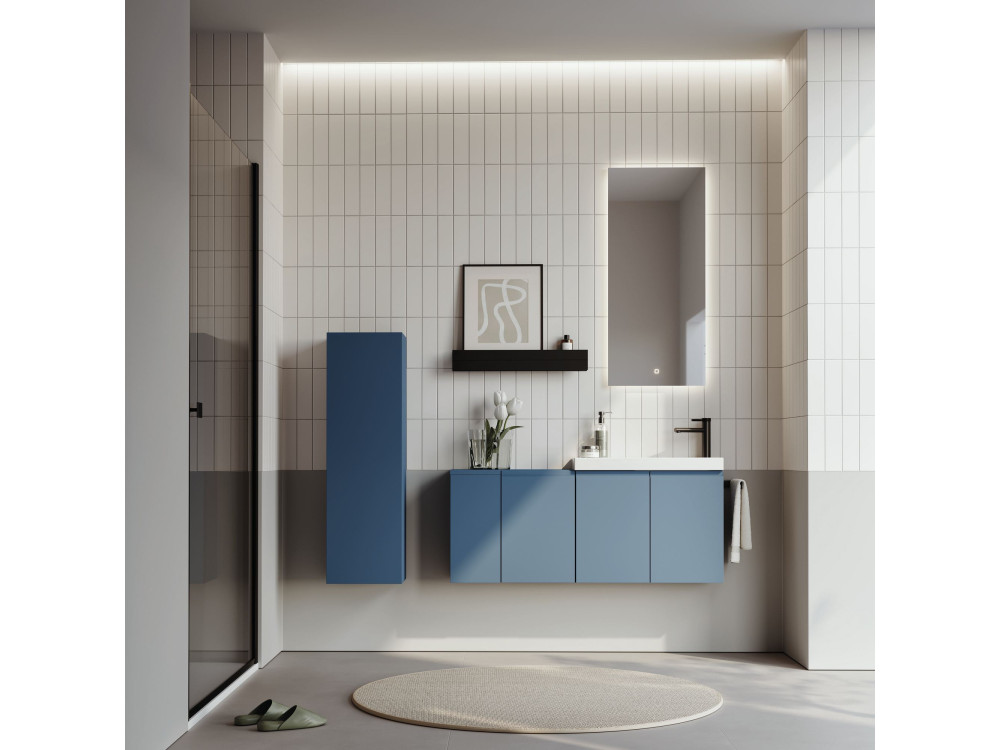 Szafka łazienkowa „Ferla 30” – 30 x 25 x 100 cm – kolor Petrol Blue