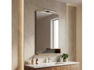 Dekoracyjne lustro drewniane „Galia 60” – 60 x 14 x 100 cm – dąb 2